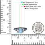 Art Deco Oval Natural Stone Floral Ring