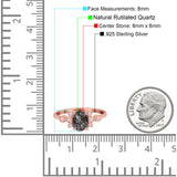 Art Deco Oval Natural Stone Floral Ring