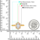 Art Deco Oval Natural Stone Hexagonal Ring