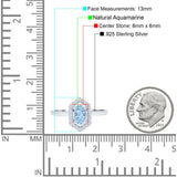 Art Deco Oval Natural Stone Hexagonal Ring