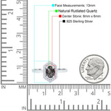 Art Deco Oval Natural Stone Hexagonal Ring