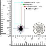 Pear Teardrop Natural Stone Floral Ring