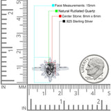 Pear Teardrop Natural Stone Floral Ring