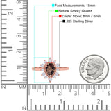 Pear Teardrop Natural Stone Floral Ring