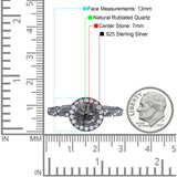 Art Deco Round Natural Stone Halo Ring