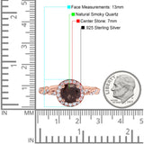 Art Deco Round Natural Stone Halo Ring