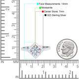 Minimalist Round Natural Stone Solitaire Ring