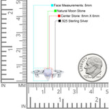 Leaf Style Pear Natural Stone Beaded Ring