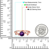 Round Natural Stone Leaf Style Ring