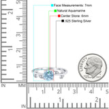 Round Natural Stone Leaf Style Ring