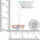 Round Natural Stone Leaf Style Ring