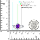 Two Piece Oval Natural Stone Bridal Ring