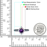 Art Deco Round Natural Stone Ring