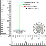 Art Deco Round Natural Stone Leaf Style Ring