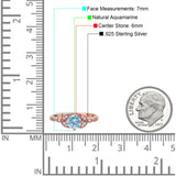 Art Deco Round Natural Stone Leaf Style Ring