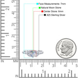 Art Deco Round Natural Stone Leaf Style Ring