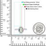 Art Deco Oval Natural Stone Beaded Ring