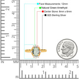 Art Deco Oval Natural Stone Beaded Ring