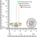 Five Stone Round Natural Stone Ring