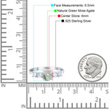 Five Stone Round Natural Stone Ring