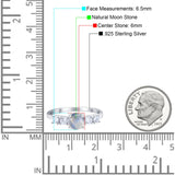 Five Stone Round Natural Stone Ring