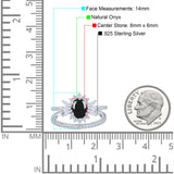 Two Piece Oval Natural Stone Bridal Ring