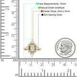 Vintage Style Oval Natural Stone Ring