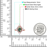 Vintage Style Oval Natural Stone Ring