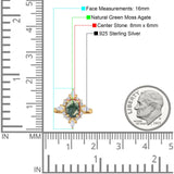 Vintage Style Oval Natural Stone Ring