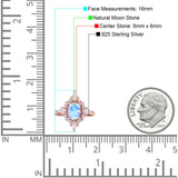 Vintage Style Oval Natural Stone Ring