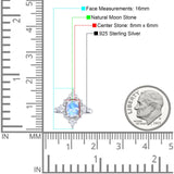 Vintage Style Oval Natural Stone Ring