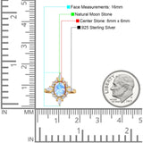 Vintage Style Oval Natural Stone Ring