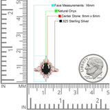 Vintage Style Oval Natural Stone Ring