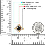 Vintage Style Oval Natural Stone Ring