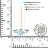 Pear Teardrop Natural Stone Floral Ring