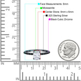 Art Deco Oval Natural Stone Wedding Ring