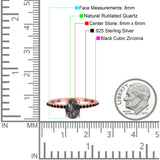 Art Deco Oval Natural Stone Wedding Ring