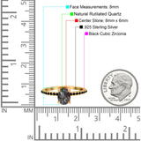 Art Deco Oval Natural Stone Wedding Ring