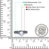 Art Deco Pear Natural Stone Wedding Ring