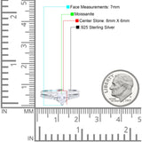 Art Deco Pear Natural Stone Wedding Ring