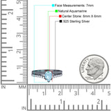 Art Deco Pear Natural Stone Wedding Ring