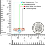 Art Deco Pear Natural Stone Wedding Ring