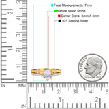 Art Deco Pear Natural Stone Wedding Ring