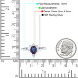 Pear Teardrop Natural Stone Chevron Ring