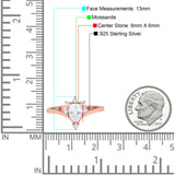 Pear Teardrop Natural Stone Chevron Ring