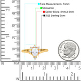 Pear Teardrop Natural Stone Chevron Ring