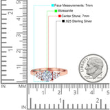 Art Deco Round Natural Stone Wedding Ring