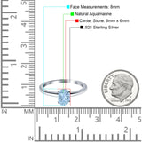 Art Deco Oval Natural Stone Solitaire Ring