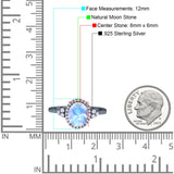 Art Deco Oval Natural Stone Wedding Ring