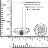 Three Stone Oval Natural Stone Trio Ring